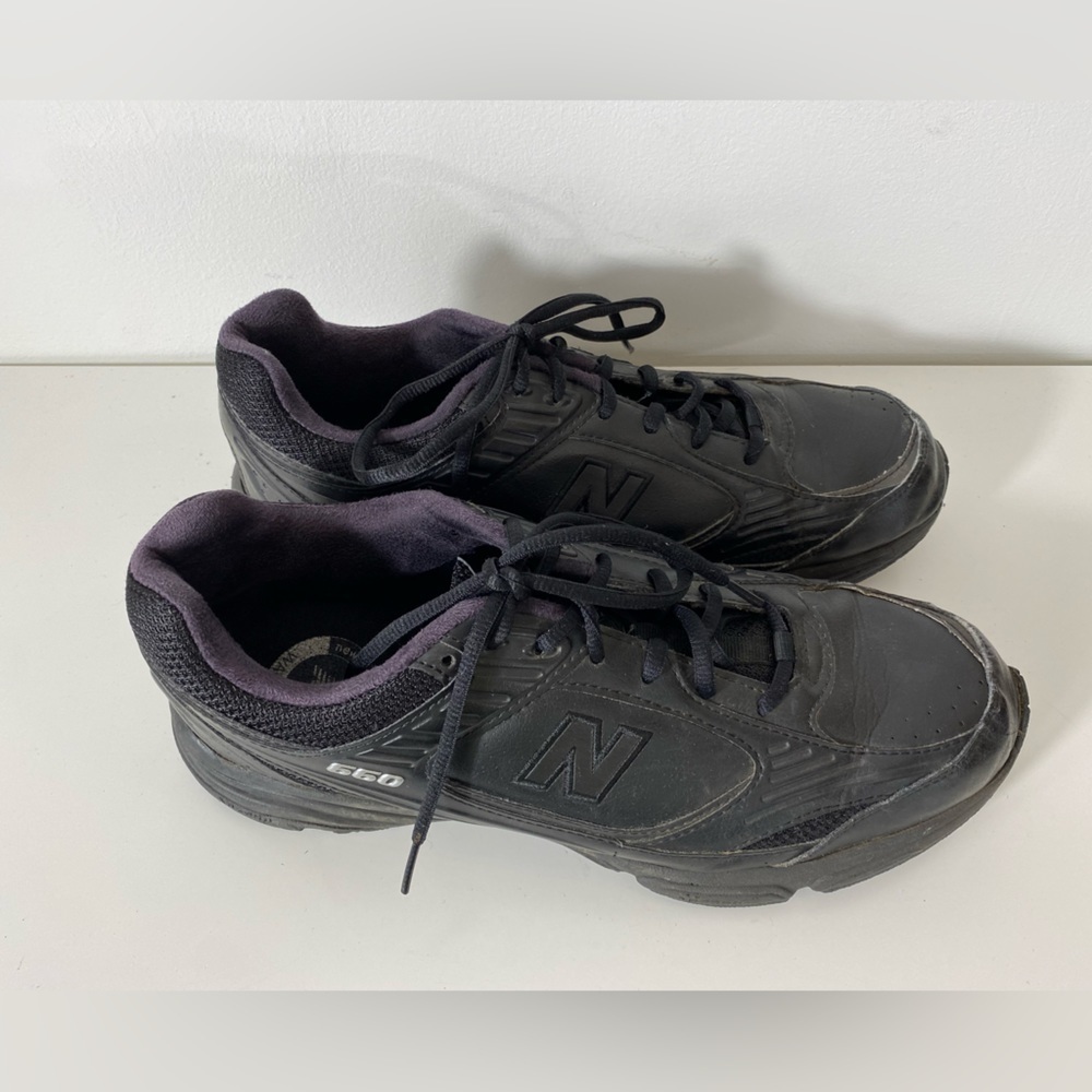 New Balance Mens Size 10 2E Wide Black Sneakers Runners 660 Lace Up MW660BK